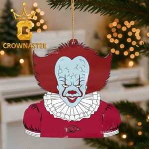 Arkansas Razorbacks Pennywise Horror Sport Christmas Ornament