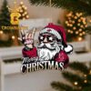 Arkansas Razorbacks Rock Santa Claus Football Merry Christmas Ornament