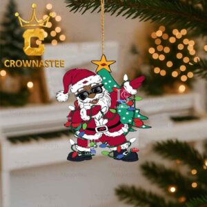 Arkansas Razorbacks Santa Claus Christmas Tree Decor Ornament