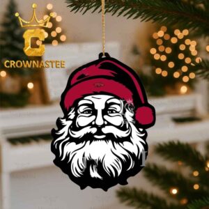Arkansas Razorbacks Santa Claus Head Christmas Tree Decor Ornament