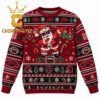 Arkansas Razorbacks Santa Claus Head Christmas Ugly Sweater