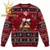 Arkansas Razorbacks Shrek and Donkey Football Christmas Ugly Sweater