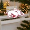 Arkansas Razorbacks Stitch Santa Christmas Ornament