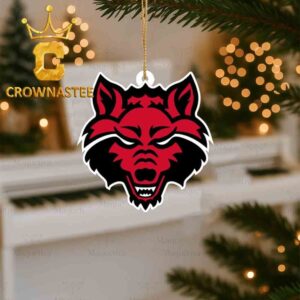 Arkansas State Red Wolves Logo Christmas Tree Decor Ornament