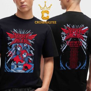 Babymetal 2026 North America Tour Thunder Strike Two Sided T-Shirt