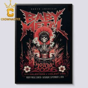 Babymetal Ruoff Music Center 2026 World Tour Noblesville IN September 5th Home Decor Poster Canvas