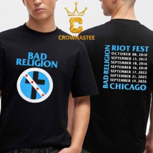 Bad Religion Riot Fest 2026 Chicago Two Sided T-Shirt