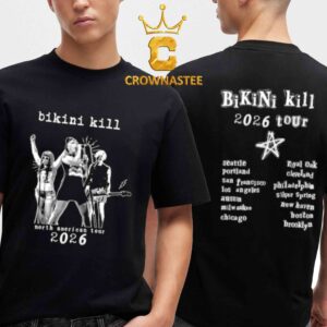 Bikini Kill 2026 Tour Dates Two Sided T-Shirt