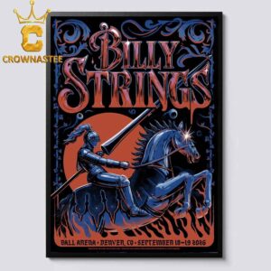 Billy Strings Ball Arena 2026 Denver CO September 18th 19th Home Decor Poster Canvas