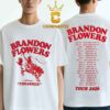 Brandon Flowers Thrasher 2026 Tour Dates Photo Two Sided T-Shirt Brandon Flowers Thrasher 2026 Tour Dates Photo Two Sided T-Shirt