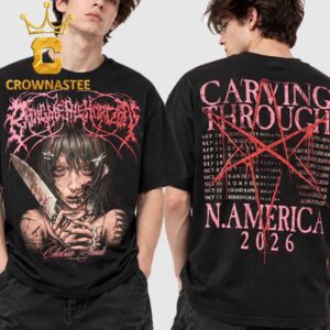 Bring Me The Horizon 2026 Tour Dates Carving Through Two Sided T-Shirt
