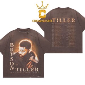 Bryson Tiller 2026 Tour Dates The Neo Trapsoul Portrait Two Sided T-Shirt