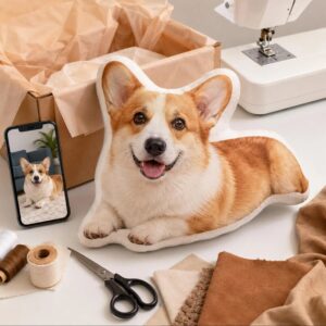 Custom Shape Cat Dog Pet Funny Pillow