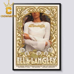 Ella Langley SJB Pavilion 2026 Tour Oxford MI September 17th Home Decor Poster Canvas