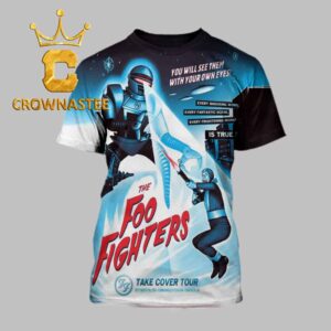 Foo Fighters Commonwealth Stadium 2026 Edmonton AB September 17th Take Cover Tour All Over Print T-Shirt