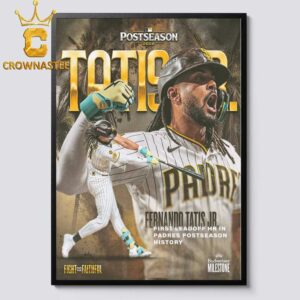 Fernando Tatis JR Fight For The Faithful Post Season 2026 Home Decor Poster Canvas