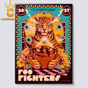 Foo Fighters Belo Horizonte Arena MRN Sao Paulo Morumbis 2027 Home Decor Poster Canvas