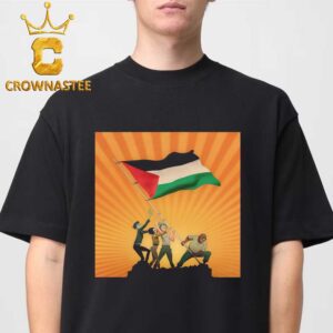 Gorillaz Free Palestine Flag Unisex T-Shirt