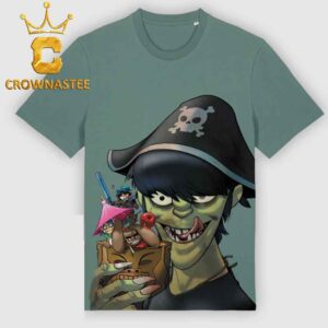 Gorillaz Pirate Cocktail All Over Print T-Shirt