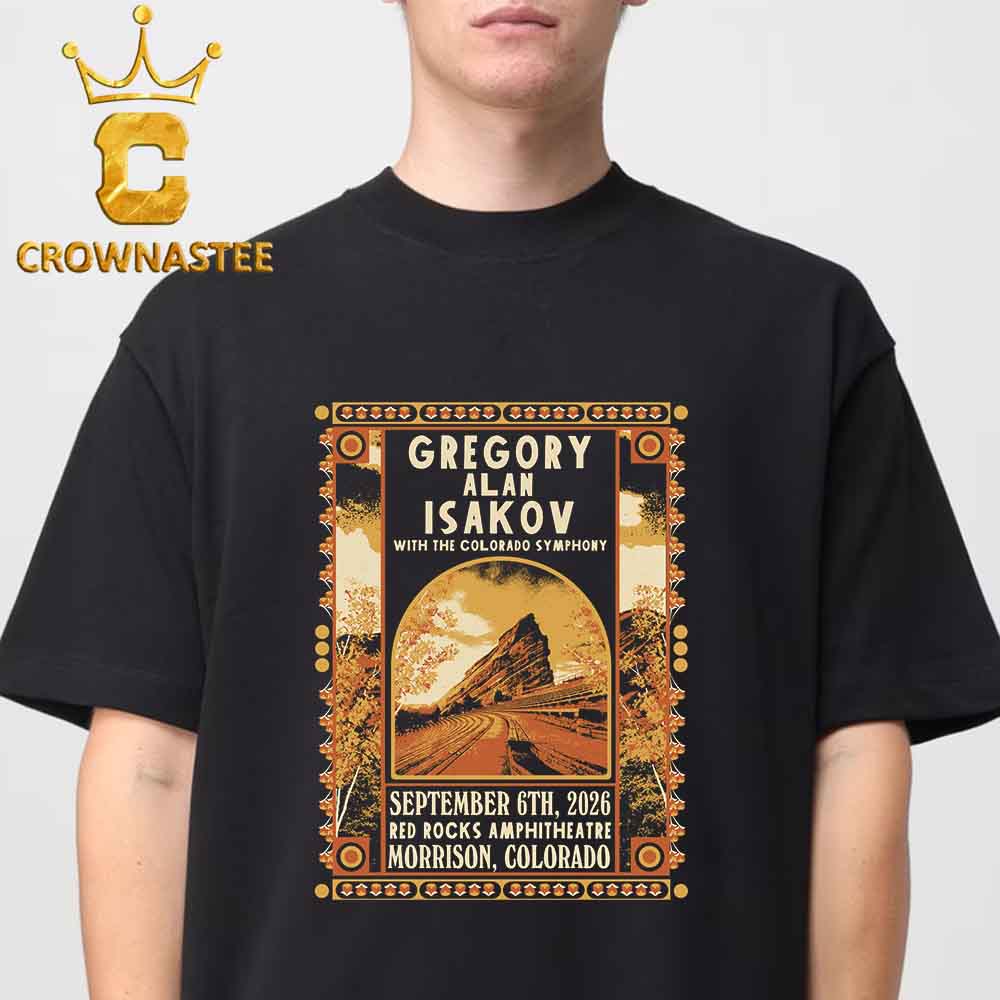 Gregory Alan Isakov Red Rocks Amphitheatre 2026 Morrison CO September 6th Unisex T-Shirt Gregory Alan Isakov Red Rocks Amphitheatre 2026 Morrison CO September 6th Unisex T-Shirt