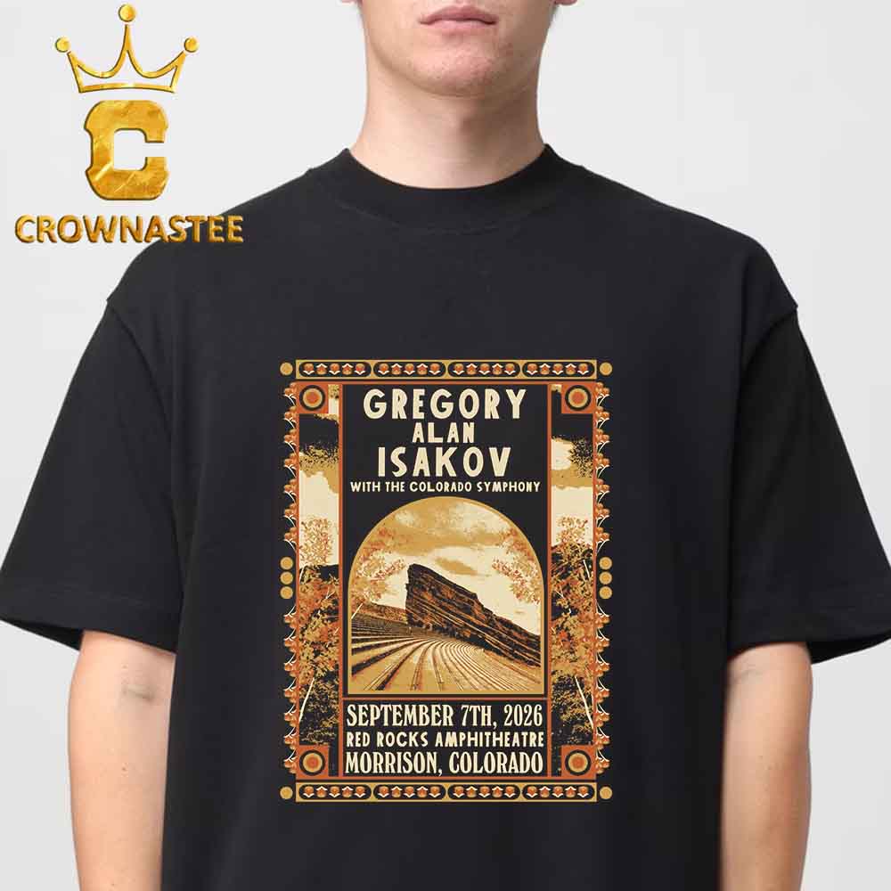 Gregory Alan Isakov Red Rocks Amphitheatre 2026 Morrison CO September 7th Unisex T-Shirt Gregory Alan Isakov Red Rocks Amphitheatre 2026 Morrison CO September 7th Unisex T-Shirt