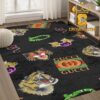 Gucci Big Logo Snake Luxury Pattern Home Decor Area Rug Carpet Doormat