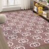 Gucci Monogram Luxury Pattern Decor Area Rug Carpet Doormat