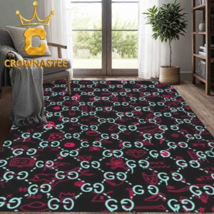 Gucci Monogram Luxury Pattern Home Decor Area Rug Carpet Doormat