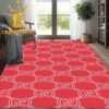 Gucci Monogram Luxury Red Pattern Home Decor Area Rug Carpet Doormat
