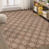 Gucci Monogram Luxury Red White Pattern Home Decor Area Rug Carpet Doormat