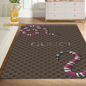 Gucci Monogram Luxury Snake Home Decor Area Rug Carpet Doormat