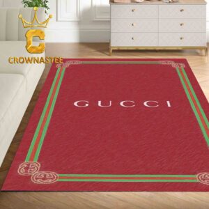 Gucci Monogram Red Area Rug Carpet Doormat