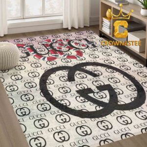 Gucci Monogram Sanke Luxury Home Decor Area Rug Carpet Doormat
