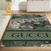 Gucci Tiger Monogram Luxury Black Rug Carpet Doormat Gucci Tiger Monogram Luxury Black Rug Carpet Doormat