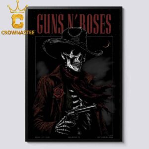 Guns N’ Roses Globe Life Field 2026 Tour Arlington TX September 9th Home Decor Poster Canvas