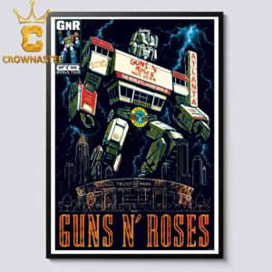 Guns N’ Roses Truist Park 2026 Tour Atlanta GA September 19th Home Decor Poster Canvas