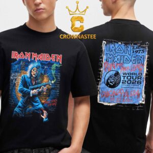 Iron Maiden Chicago IL 2026 Tour Credit Union 1 Amphitheatre September 22nd Two Sided T-Shirt