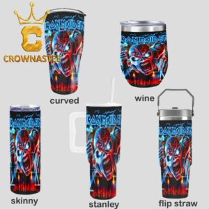 Iron Maiden Eddie 3D Tour Wine Stanley Flip Straw Cup Tumbler