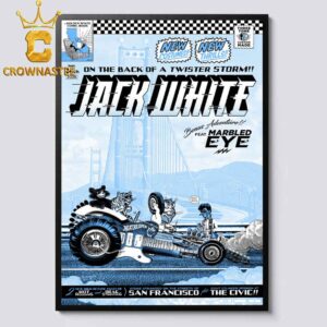 Jack White The Civic 2026 Tour San Francisco September 24th Home Decor Poster Canvas