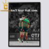 Jai Arrow 100th Game South Sydney Rabbitohs NRL 2026 Home Decor Poster Canvas