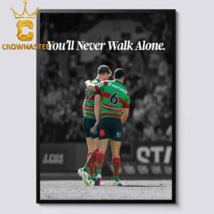 Jai Arrow 100th Game Rabbitohs 2026 NRL You’ll Never Walk Alone Home Decor Poster Canvas