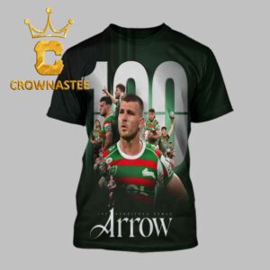 Jai Arrow 100th Game South Sydney Rabbitohs NRL 2026 All Over Print T Shirt