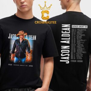 Jason Aldean 2026 Tour Cities Song About Us Photo Two Sided T-Shirt
