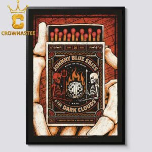 Johnny Blue Skies & The Dark Clouds September 26 T-Mobile Center Kansas City Home Decor Poster Canvas