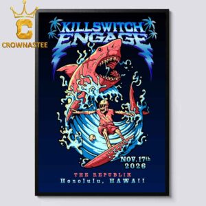 Killswitch Engage Republik 2026 Honolulu Hawaii November 17th Home Decor Poster Canvas