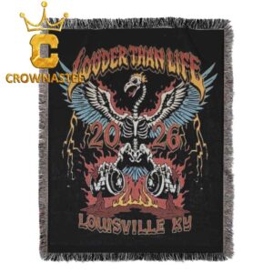 Louder Than Life 2026 Louisville KY Woven Blanket Tapestry