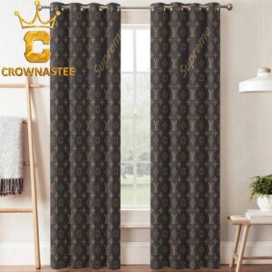 Louis Vuitton Supreme Luxury Monogram Home Decor Window Curtain