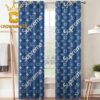 Louis Vuitton Supreme Luxury Monogram Navy Home Decor Window Curtain