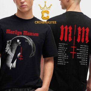 Marilyn Manson Freak On Parade 2026 Tour Dates Two Sided T-Shirt