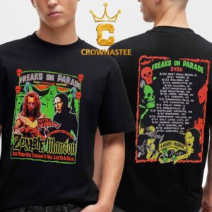 Marilyn Manson Rob Zombie 2026 Tour Dates Freak On Parade Two Sided T-Shirt